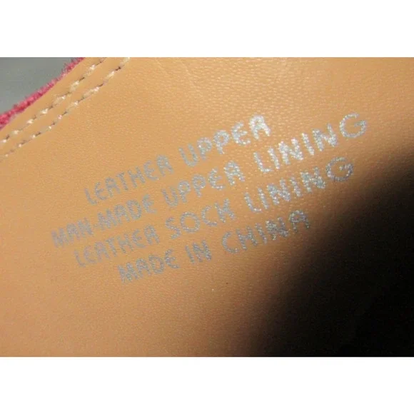 Earth Kristy Red Leather Booties Shoes Heels Sandals Women's 9B Peep Toe Zip - Picture 8 of 12